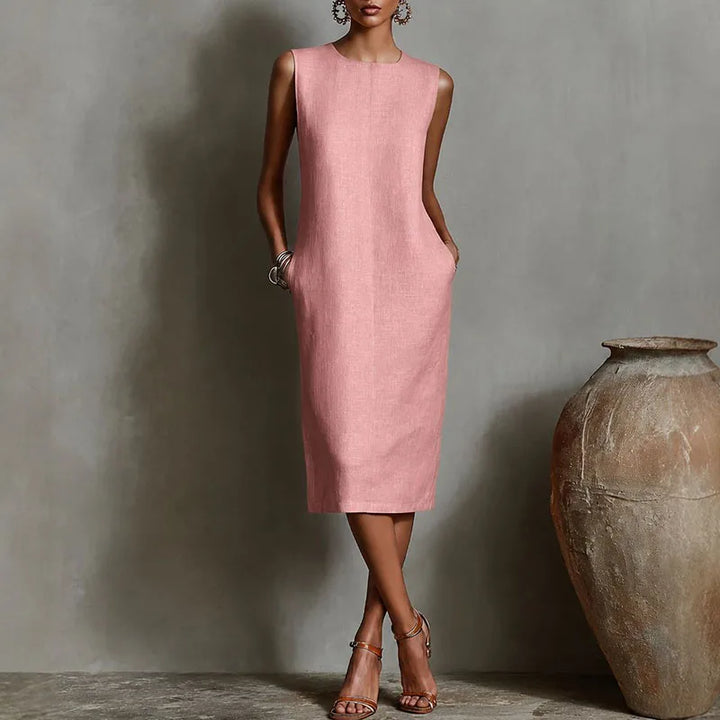 Zeloria Casual Relaxed Midi Dress