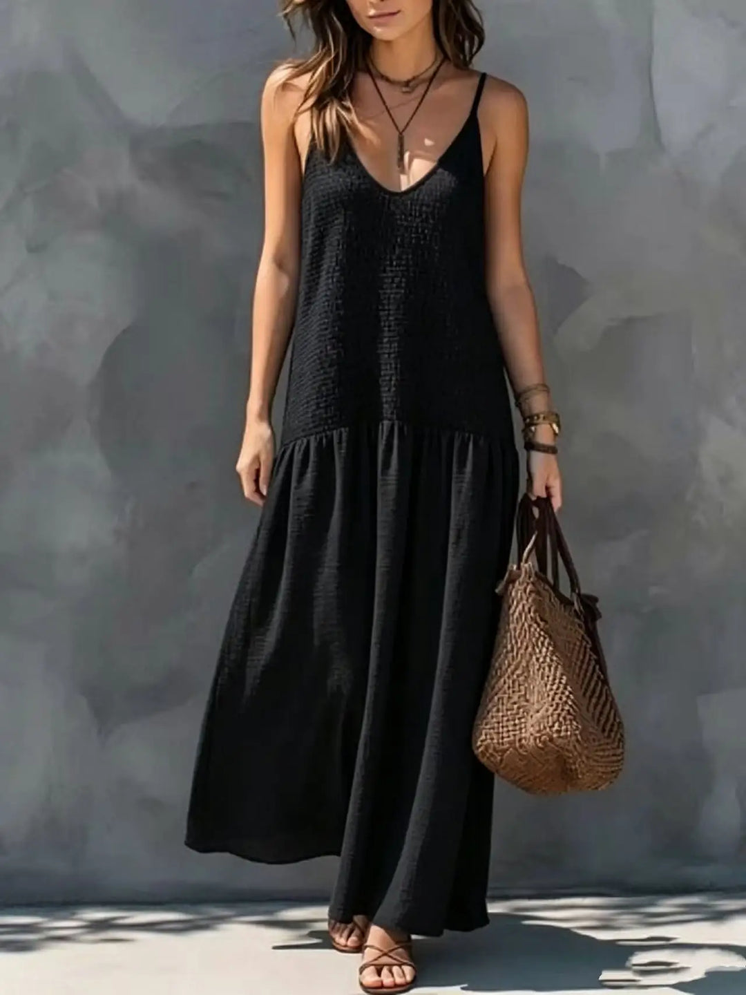 Tacia Sophisticated Boho Maxi Dress