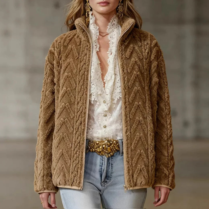 Rowena Textured Fleece Jacket