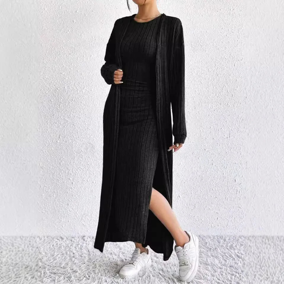 Vesper Ribbed Sheath Dress Set
