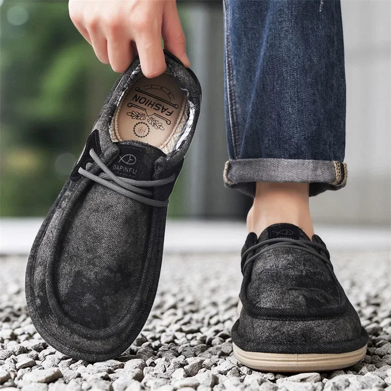 Lusso Washed Canvas Loafers