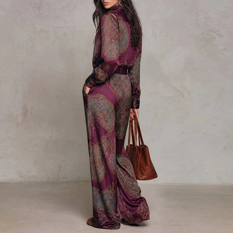 Rosalie Paisley Print Two Piece Set