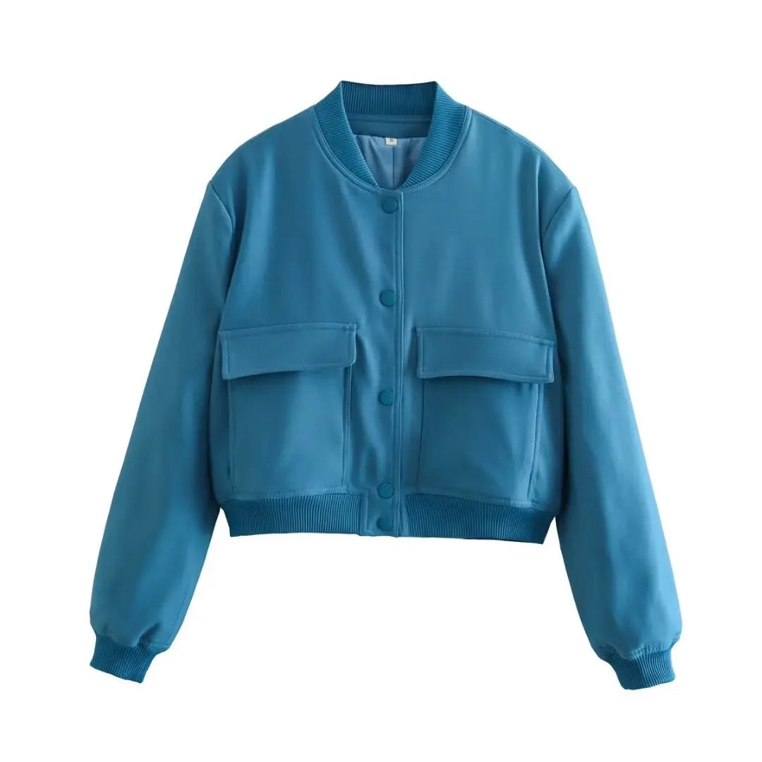Quinlan Cropped Bomber Jacket
