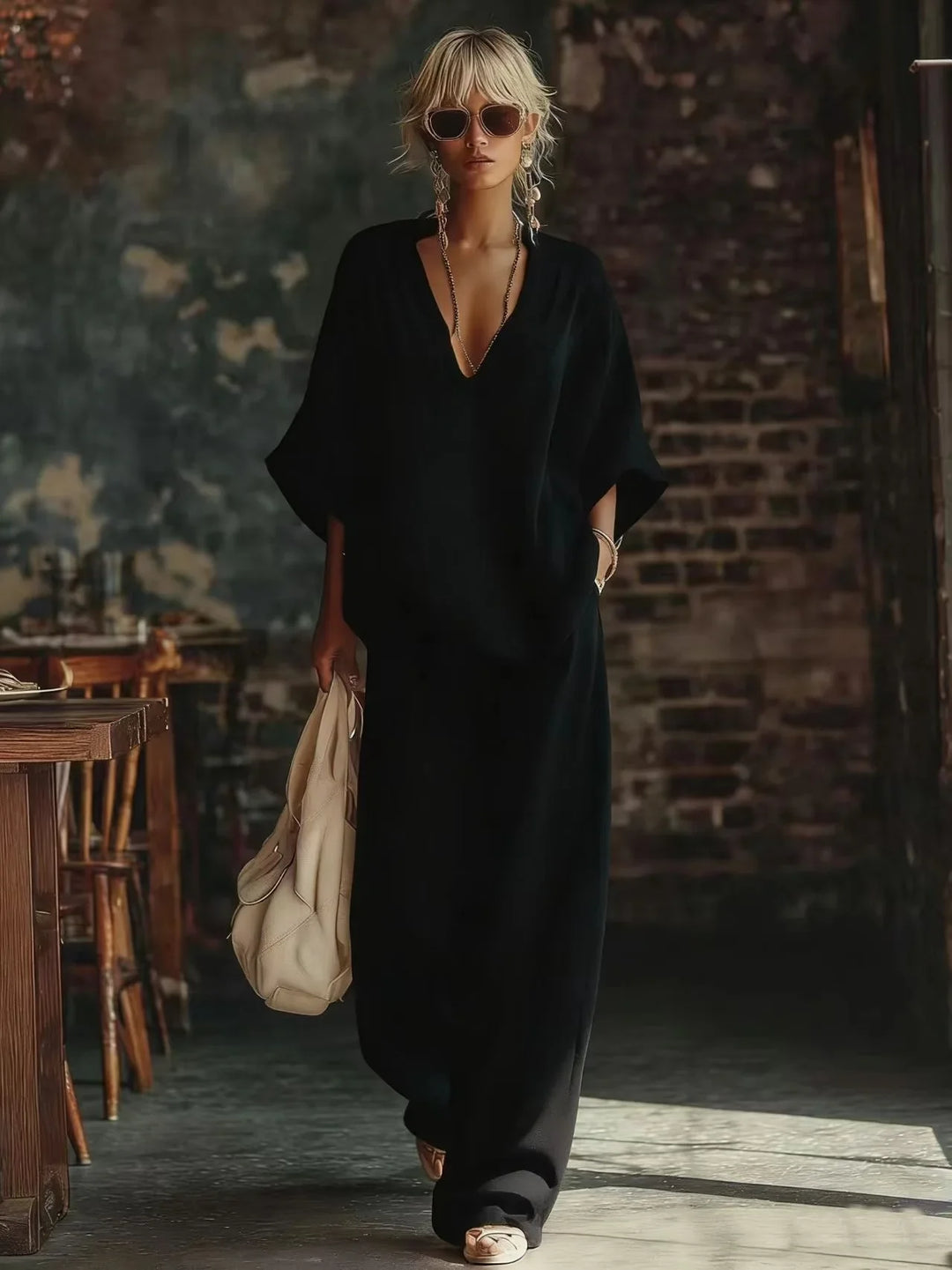 Cathy Relaxed Wide Leg Pant Set