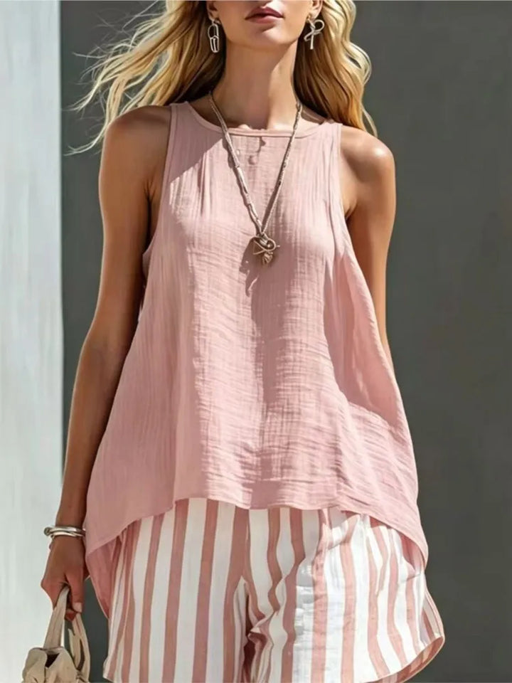 Miraline Striped Two-Piece Outfit