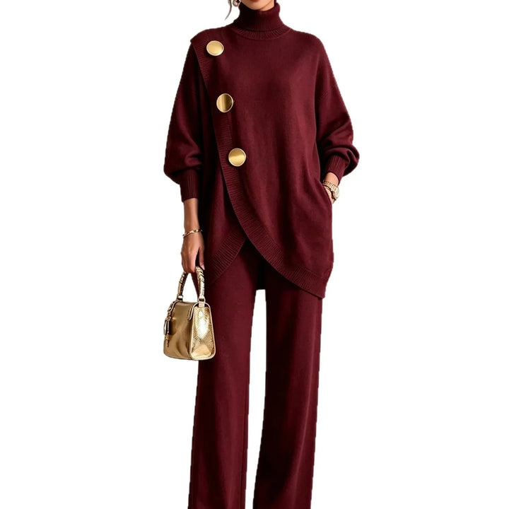Isolde Wrap Front Sweater Set