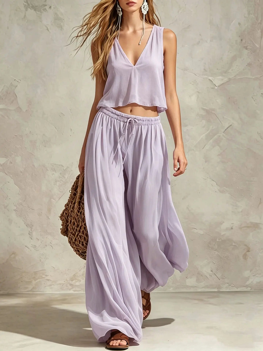 Coris Wide Leg TwoPiece Set