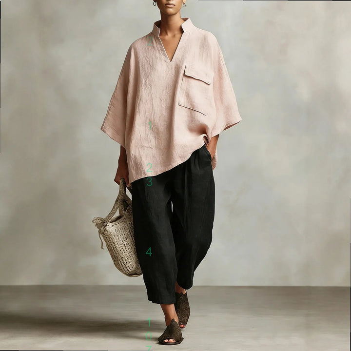 Livienne Poncho Co-Ord Set