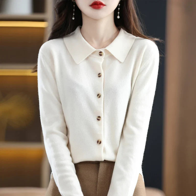Juliet Polo Button Front Cardigan