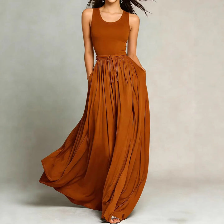 Ophira Elegant Flowy Maxi Dress