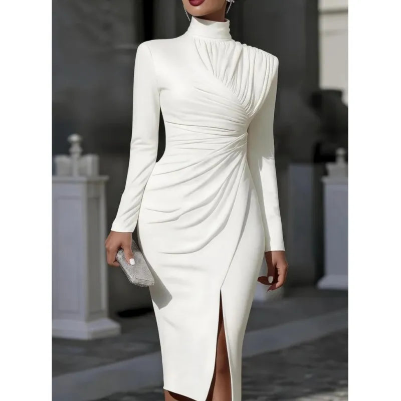 Arlina Ruched Midi Dress