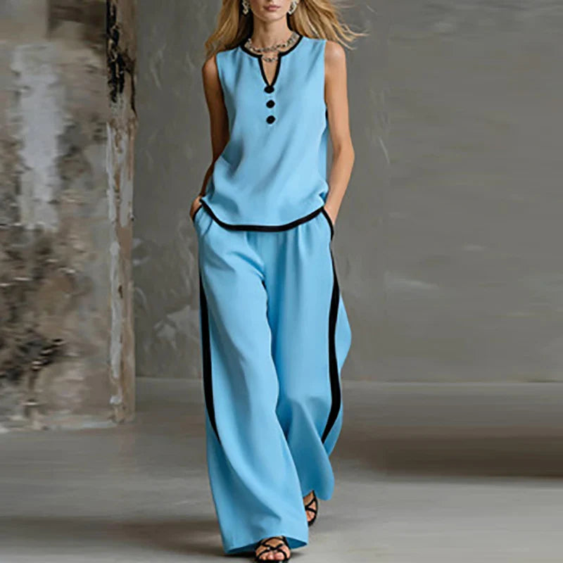 Noami Sleeveless Two Piece Set