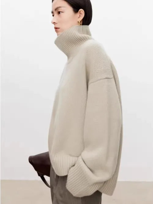 Marisla Turtleneck Cashmere Pullover