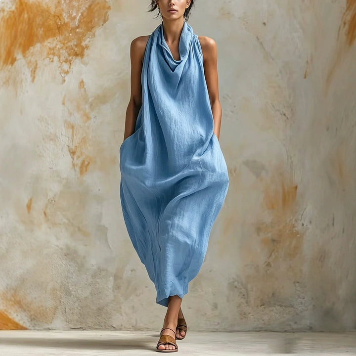 Auralie Cowl Neck Maxi Dress