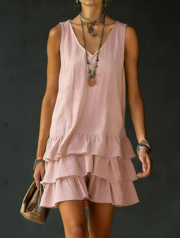 Polene Ruffle Mini Dress