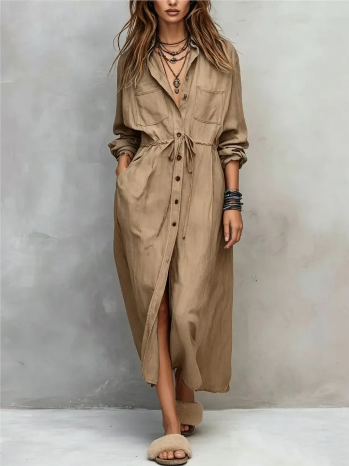 Ava Everyday Maxi Shirt Dress