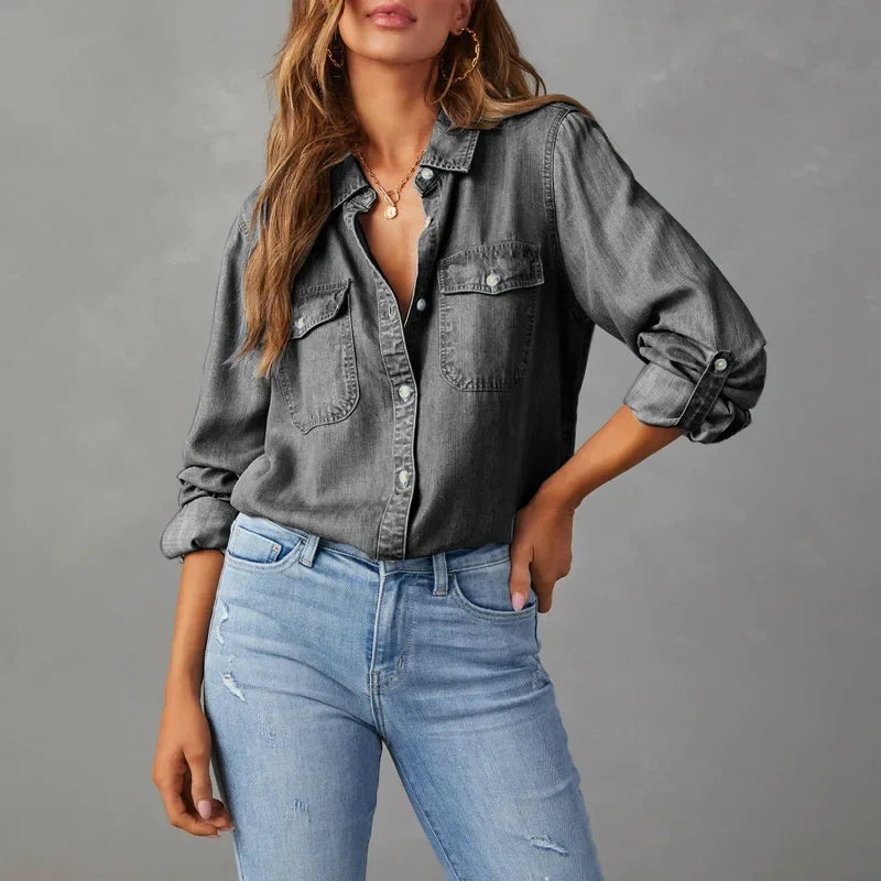 Sylvie Relaxed Denim Shirt