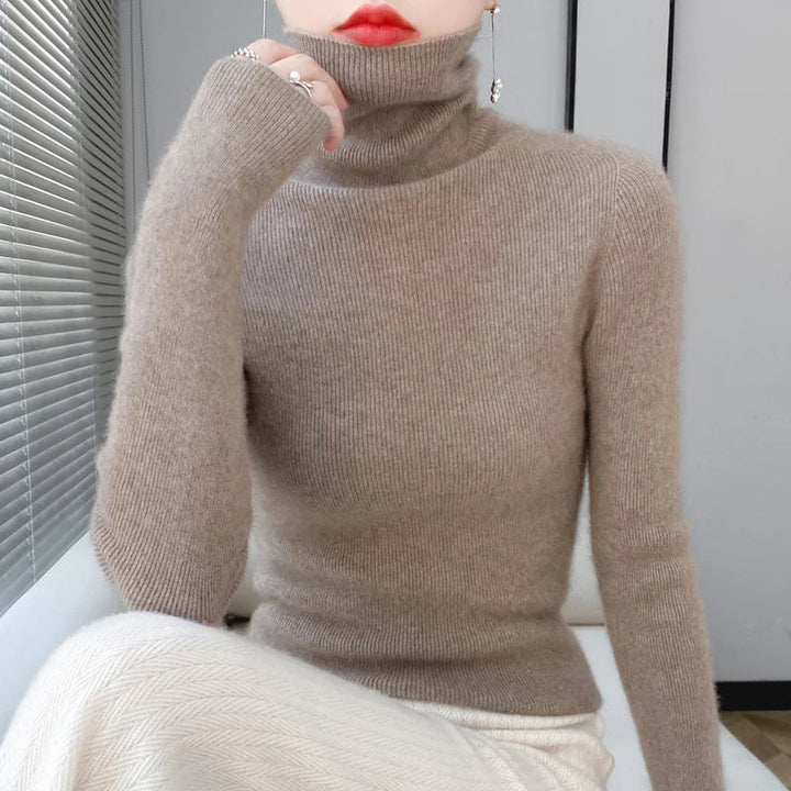 Solene Ribbed Turtleneck Sweater