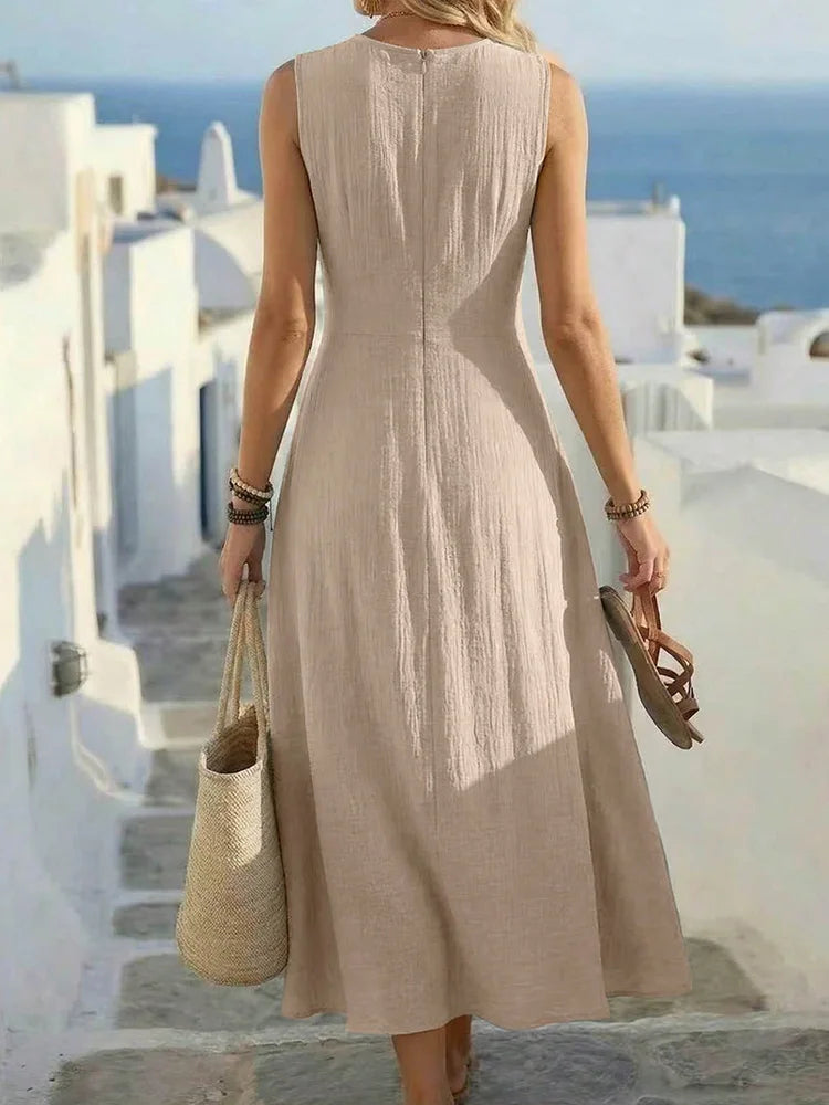 Jessara Ruched Waist Maxi Dress