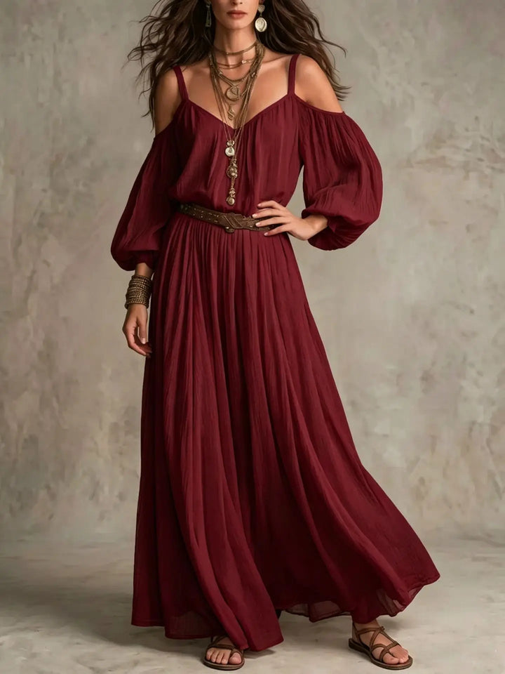 Zinnia Off Shoulder Maxi Dress