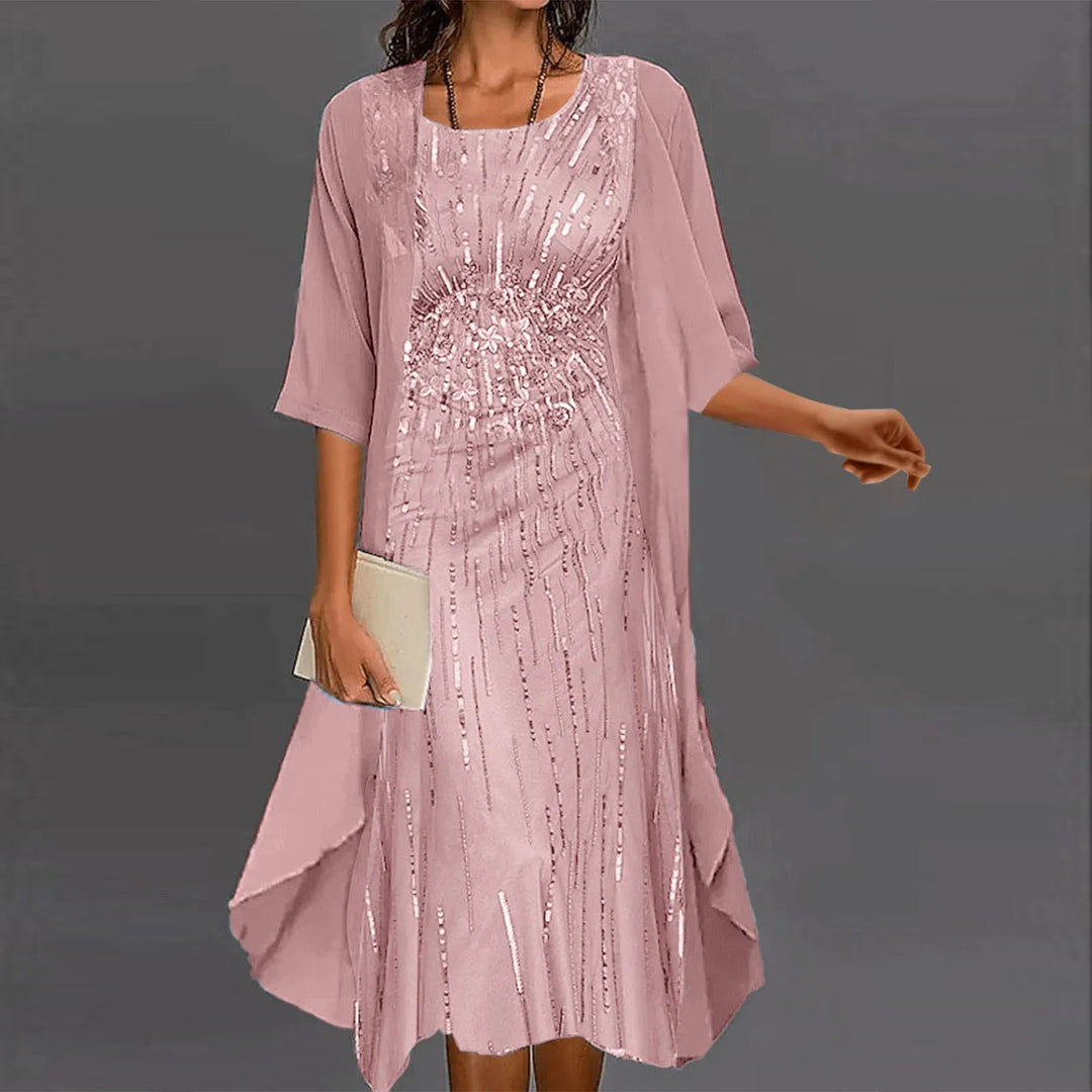 Eleanora Sequin Wedding Guest Dress