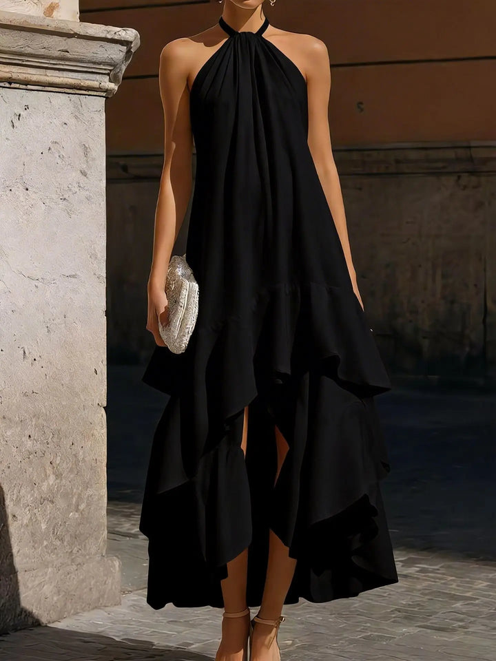 Anastasia Flowing Halter Midi Dress