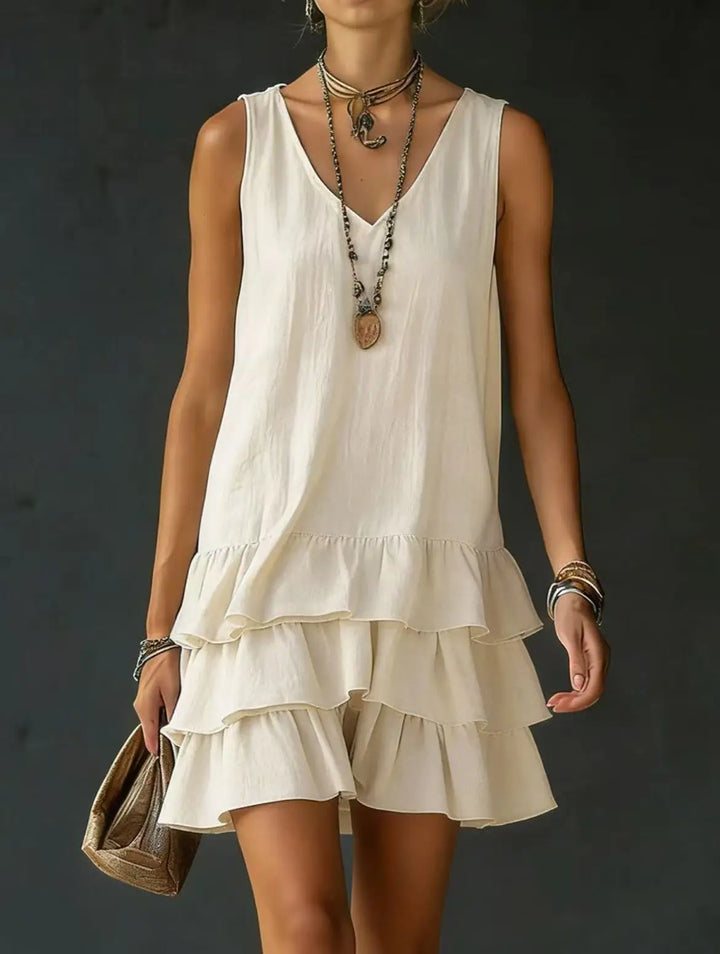 Polene Ruffle Mini Dress