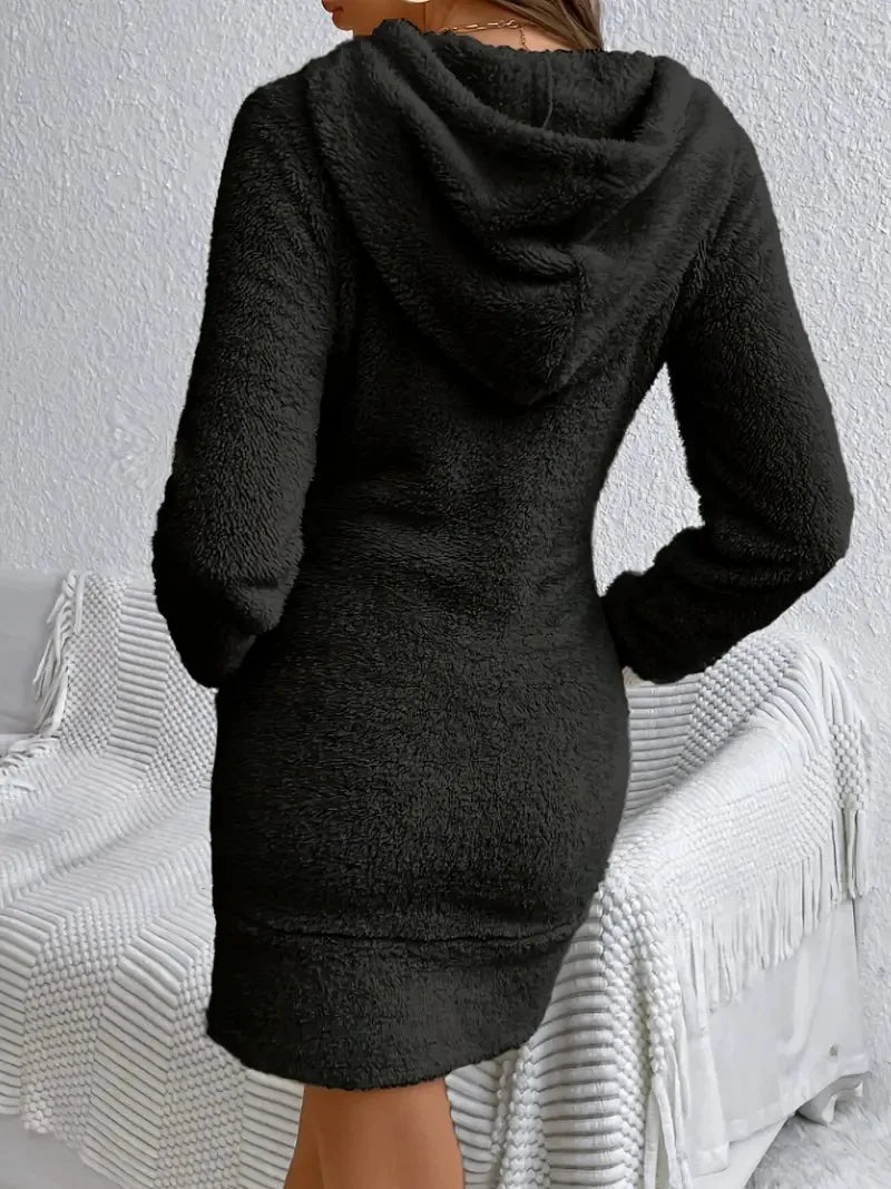 Marisette Hooded Fleece Dress