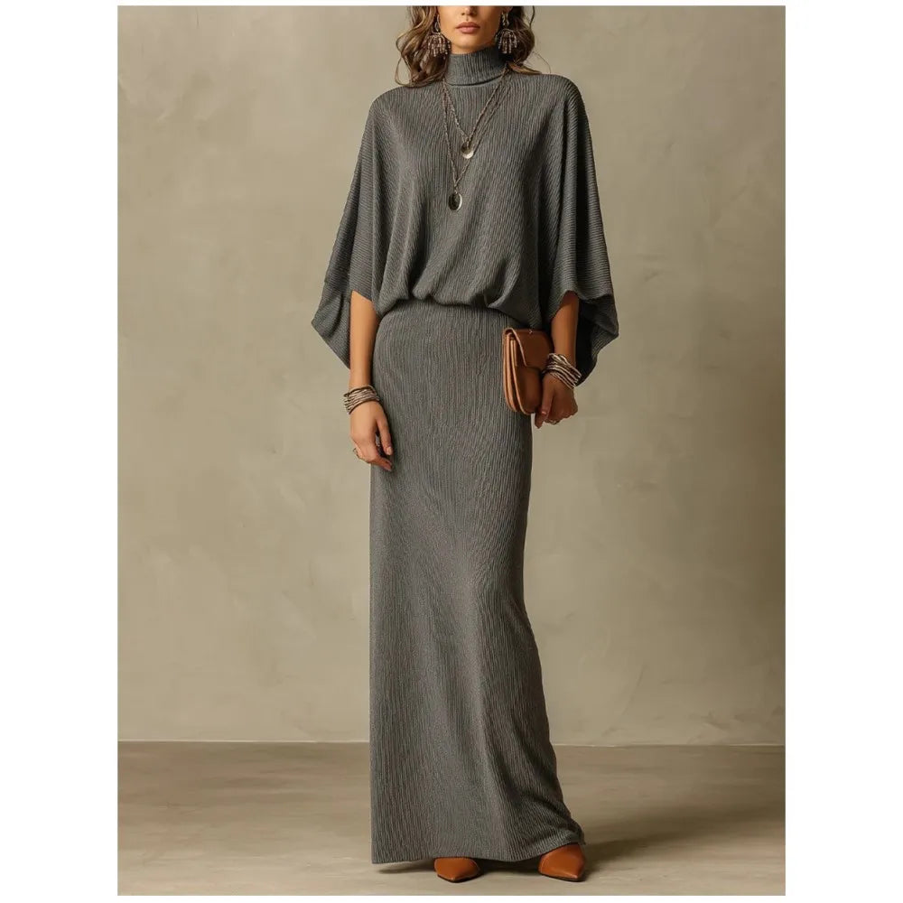 Wilhelmina Ribbed Knit Skirt Set