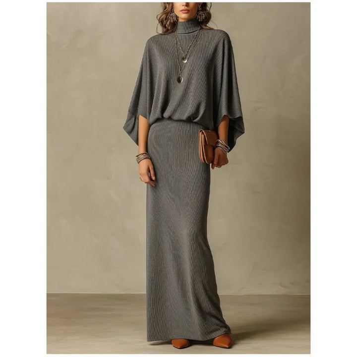 Wilhelmina Ribbed Knit Skirt Set