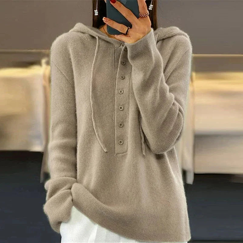 Josephine Button Front Hoodie