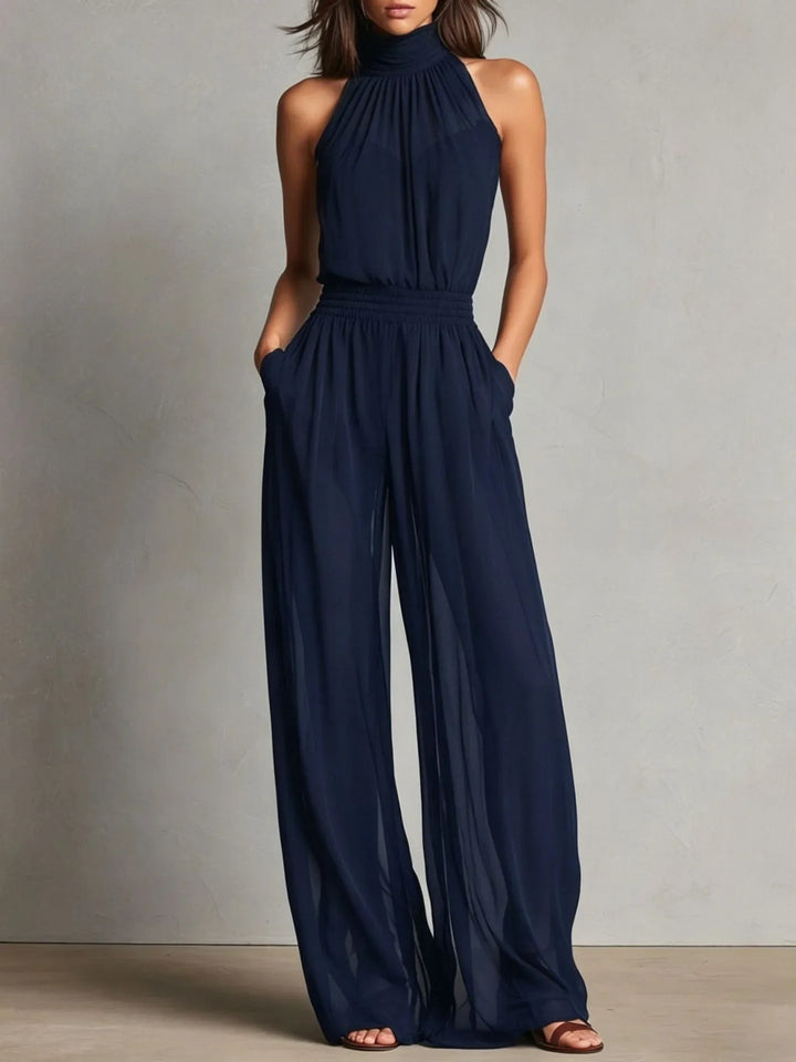 Liora Halter Wide Leg Jumpsuit