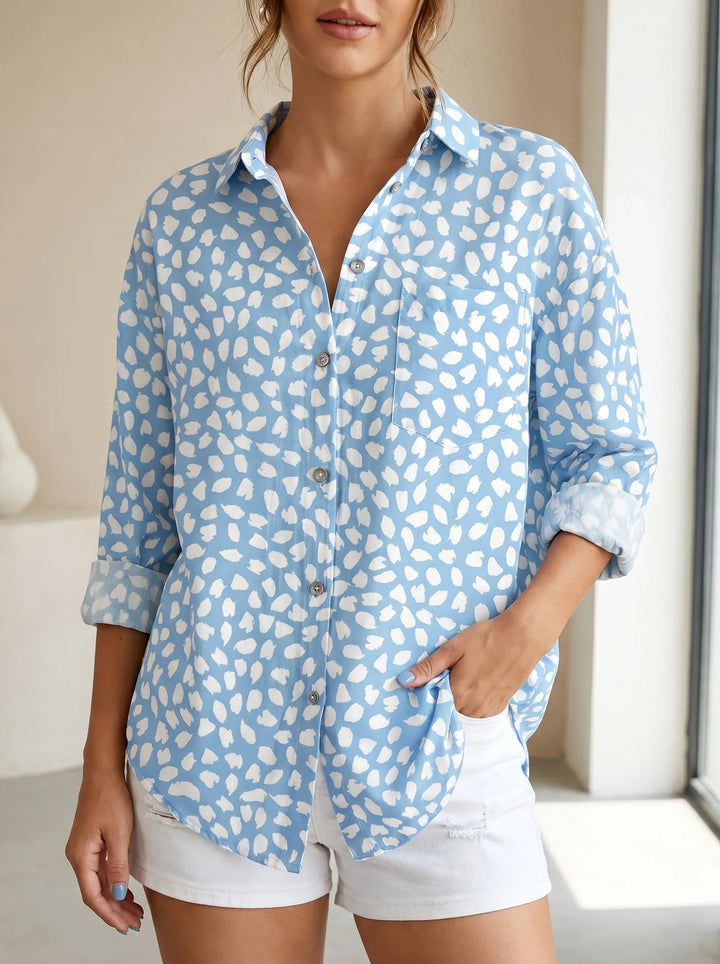 Evienne V Neck Floral Blouse