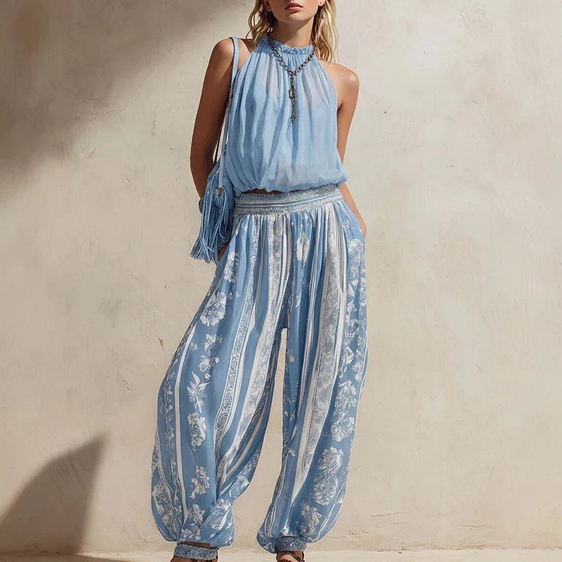 Tasha Printed Wide Leg Set