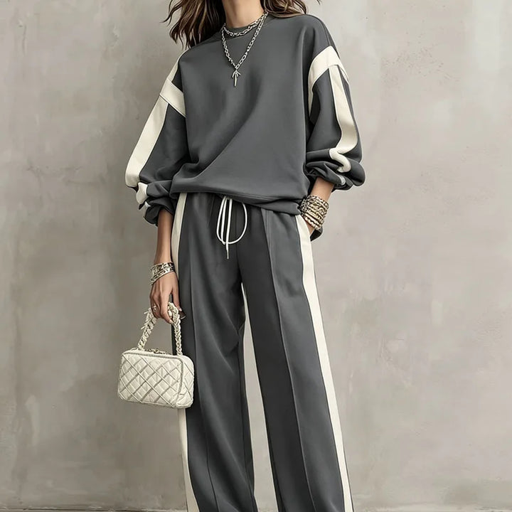 Halston Color Block Two Piece Set