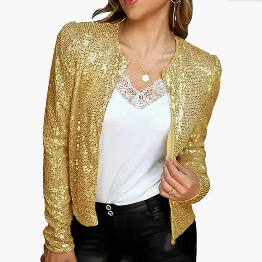 Marisette Sequin Crop Jacket