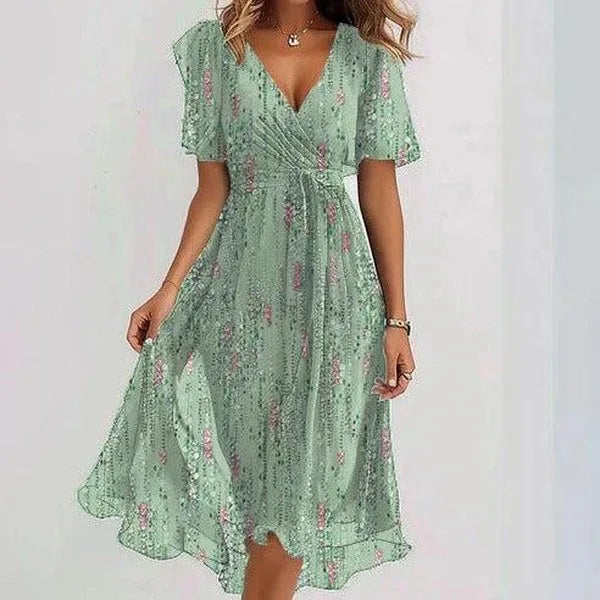 Araceli Flowy Floral Midi Dress