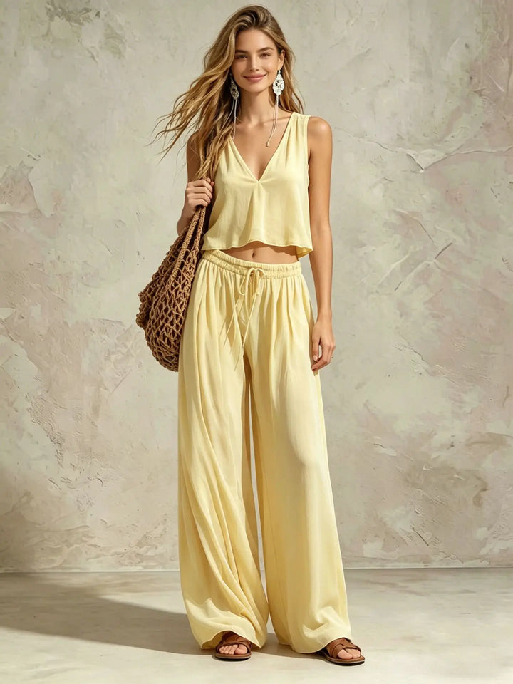 Coris Wide Leg TwoPiece Set
