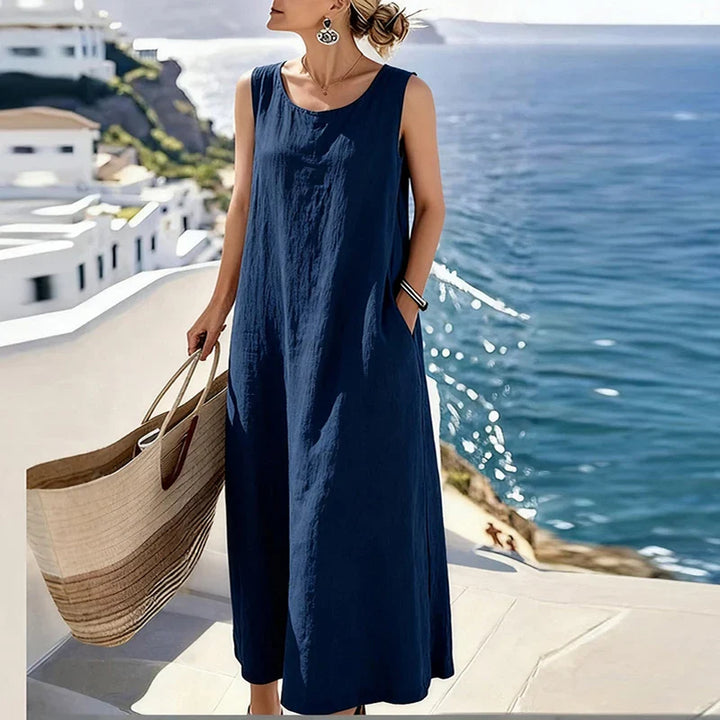 Bianca Elegant Sleeveless Maxi Dress