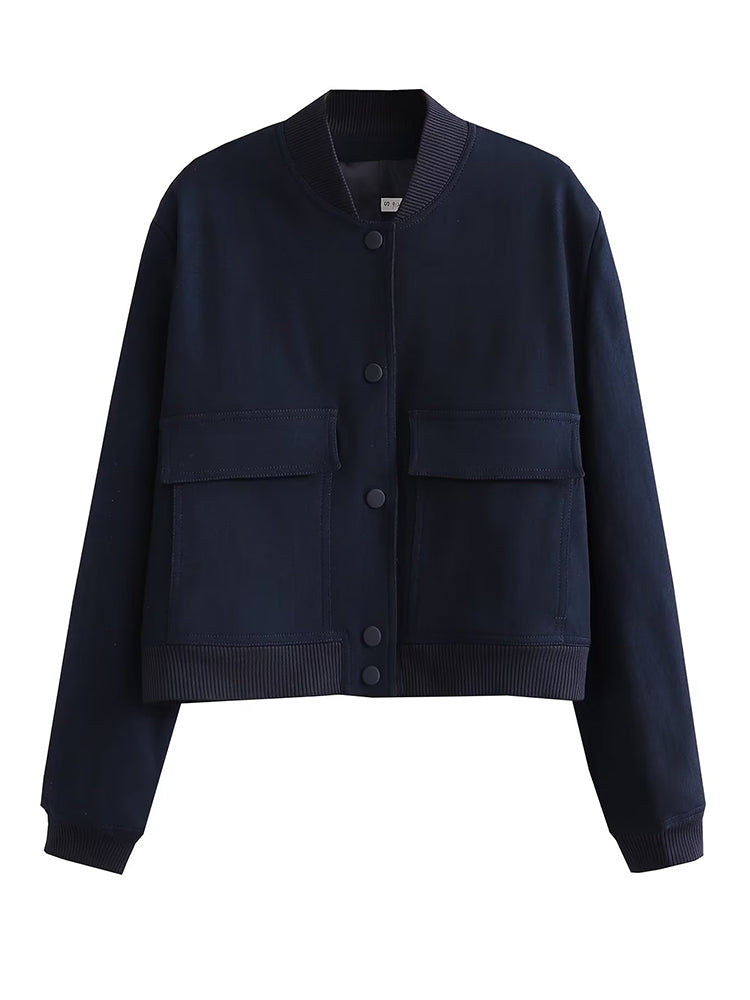 Quinlan Cropped Bomber Jacket