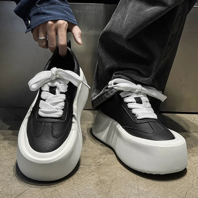 Raven Wide Lace Platform Sneakers