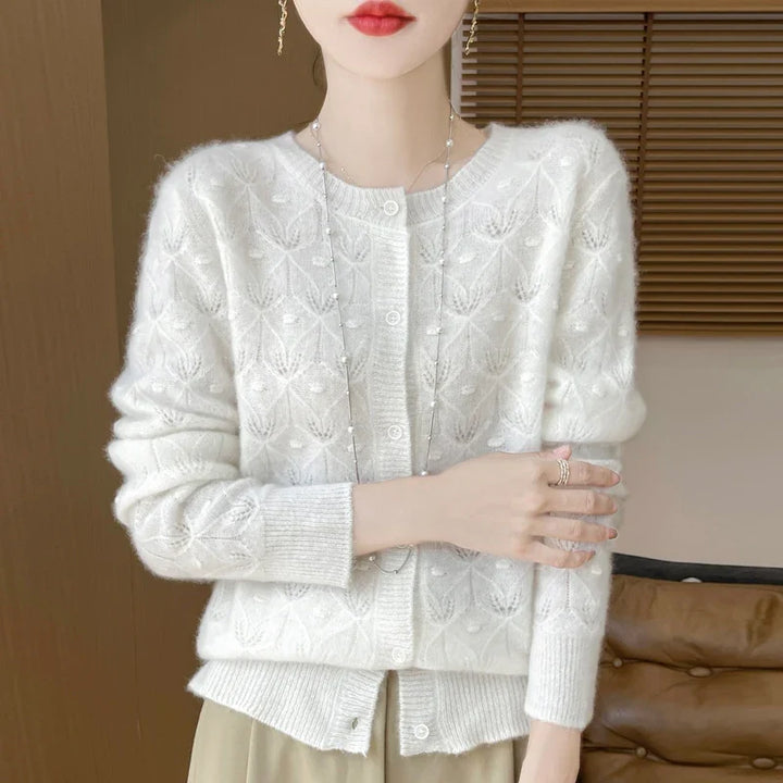 Marlena Jacquard Knit Cardigan