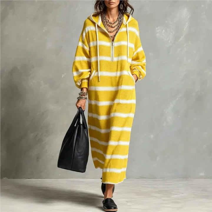 Elowen Half Zip Hoodie Dress