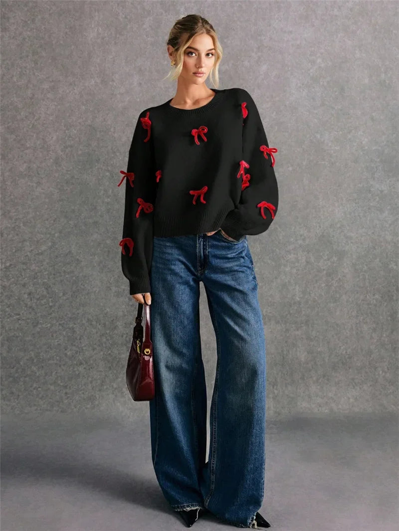 Amora Bow Detail Sweater