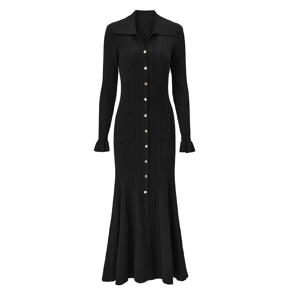 Monroe Ribbed Knit Maxi Dress