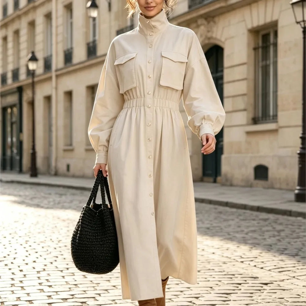 Harlow Flap Pocket Shirt Dress