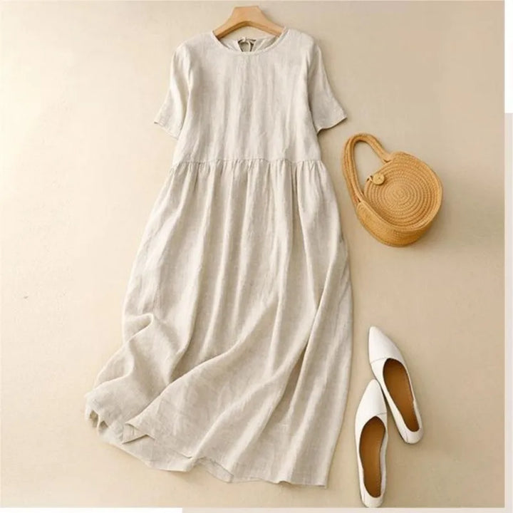 VoreliaRelaxed Cotton Midi Dress
