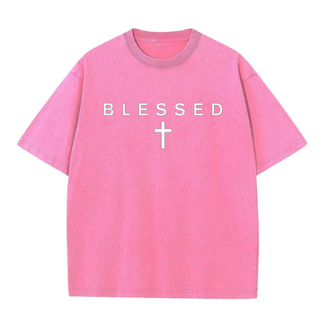Blessed Faith Graphic Cotton T Shirt