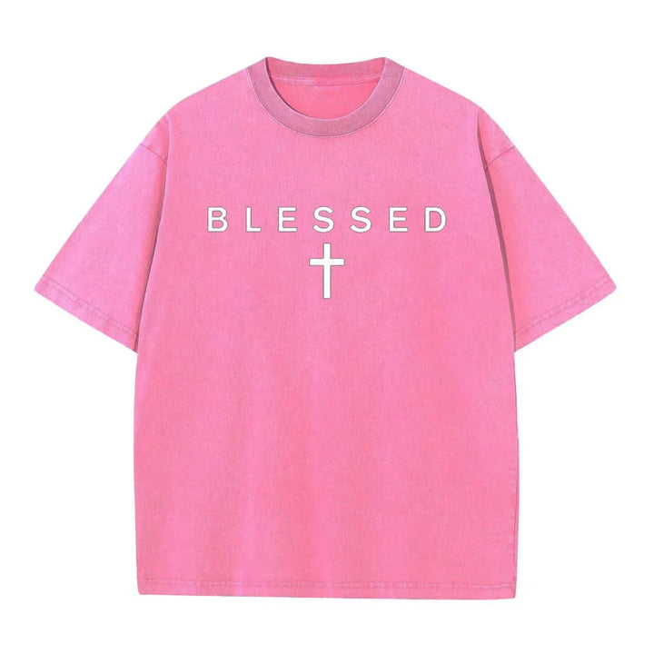 Blessed Faith Graphic Cotton T Shirt