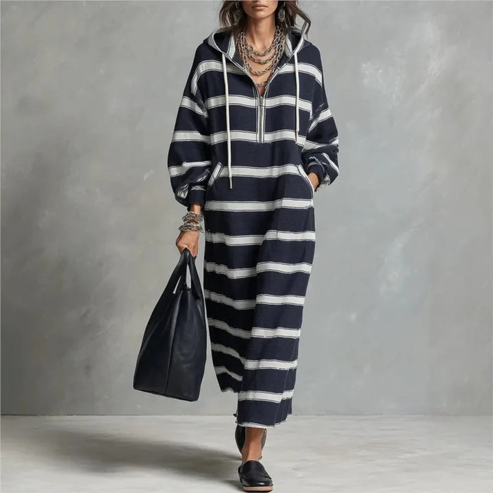 Elowen Half Zip Hoodie Dress
